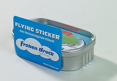 Froben Druck Produkte: Flying-Sticker