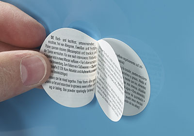 Froben Druck Produkte: Multilayer Labels (Peel Off)